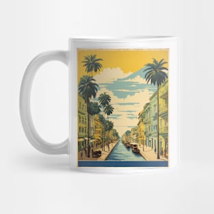 Manaus Brazil Vintage Tourism Travel Poster Art Mug